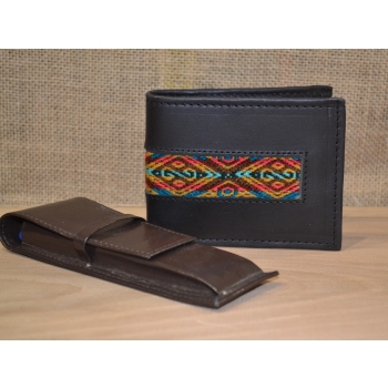 Portfel skórzany czarny męski .